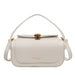 Refined Boxy Crossbody Satchel For Everyday Moments - Beige