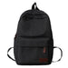 Classic Backpack with Front Pocket And Top Handle - Black