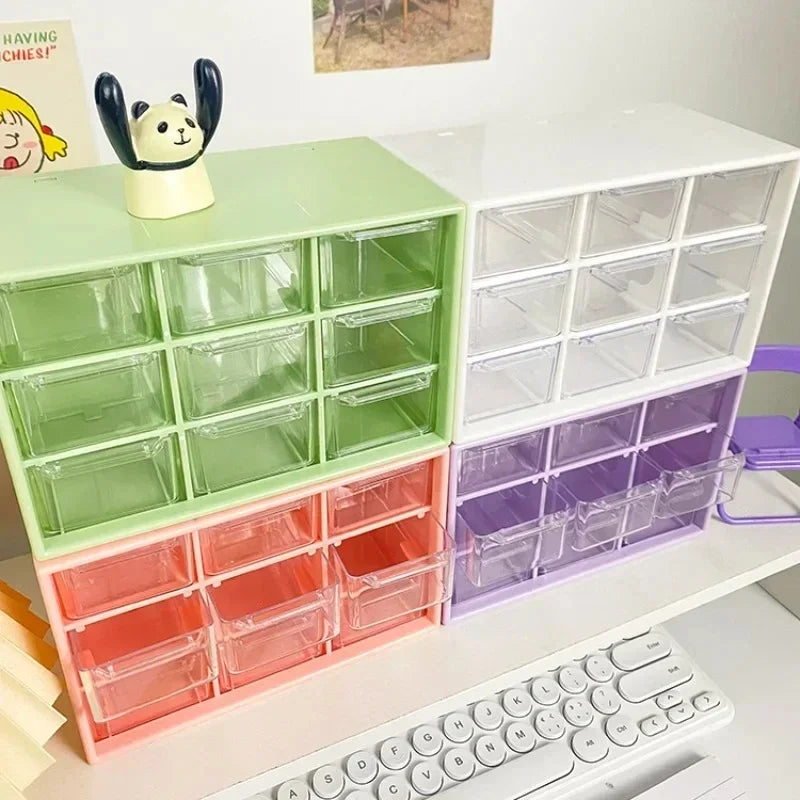 Nine Grid Drawer Organizer For Desk And Wall Mounting