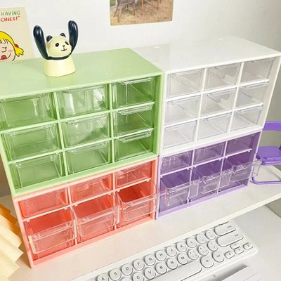 Nine Grid Drawer Organizer For Desk And Wall Mounting