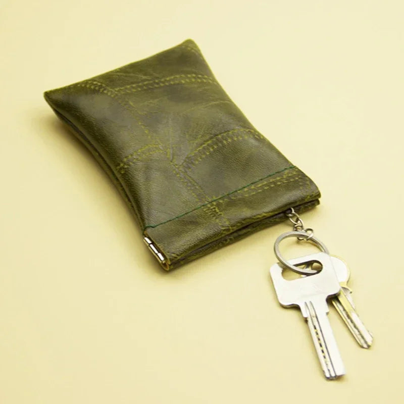 Key Wallet with Key Ring Pillow Shape for Everyday