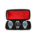 Watch Travel Case with Cushioned Slots And Form Fitting Pillow - Red 3 Slots