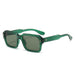 Sunglasses Square Frame Gradient Lenses UV400 - Dark Green