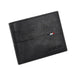 Slim Wallet with Card Slots And Photo Holder Compact - Black V2