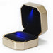 Luxury Ring Box with LED Light for Engagement - Gold