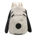 Backpack with Cute Animal Face Design for Everyday Use - White