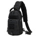 Compact Tactical Chest Bag with MOLLE Pouch for EDC - Black V2