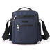 Crossbody Bag for Men with Bottle Pocket 4 Layer Design - Dark Blue