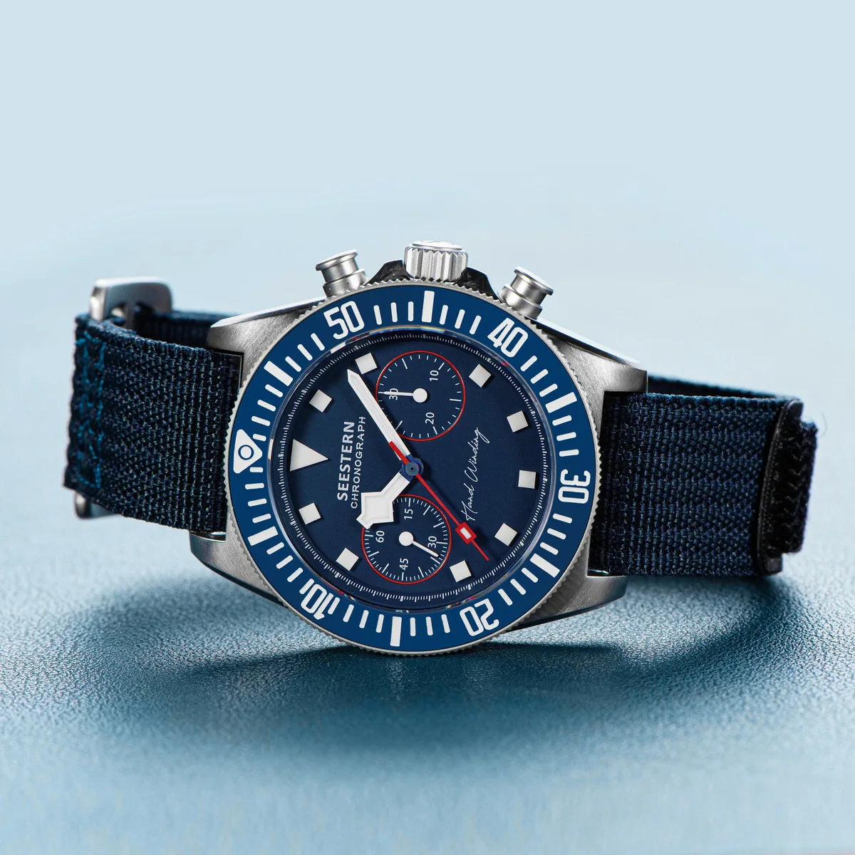 Chronograph Mechanical Wristwatch with Nylon Strap