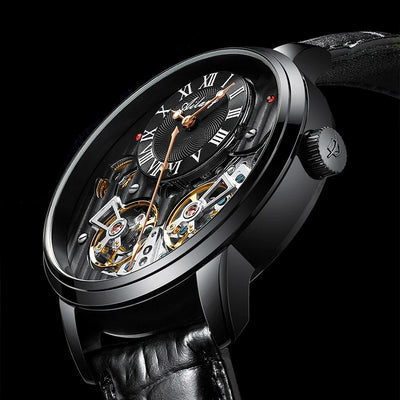 Luxury Skeleton Tourbillon Automatic Wristwatch for Men