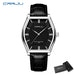 Tonneau Form Timepiece With Classic Band For Dailywear - Black
