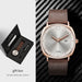 Timeless Calendar Quartz Watch Gift Box Set With Pen - Brown Rose Gold