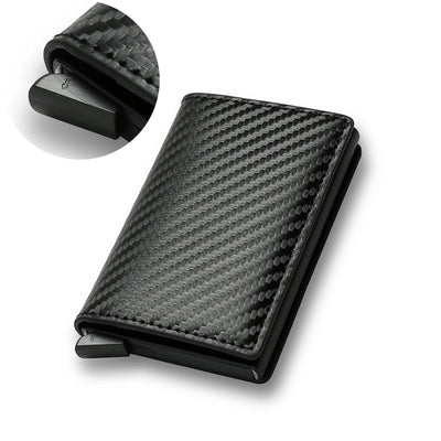 RFID Card Holder Wallet with Subtle Silhouette Form - WO2MEN