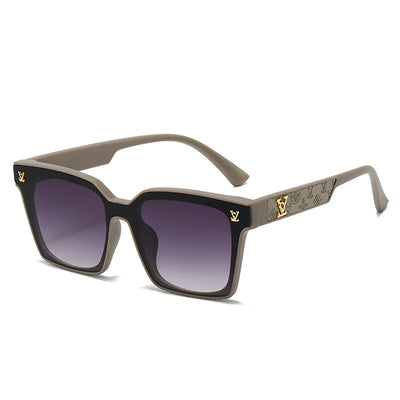 Luxurious Square Framed Sunglasses With Monogram Accent - WO2MEN