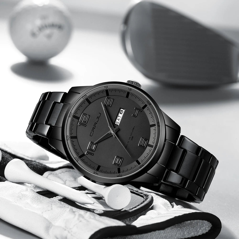 Nocturne Dial Timepiece with Date and Bold Indices
