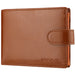 Wallet With Zipper and Card Slots Compact Organizer - Brown
