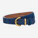 Belt with Circular Buckle for Everyday Wear And Style - Blue