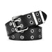 Belt Studded PU Leather Chain with Star Grommets - RoundLine Belt