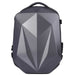 Backpack Geometric Hard Case for Laptop Everyday Use - Grey
