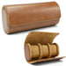 Watch Roll Leather with Removable Pillows - Brown 3 Slot
