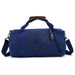 Durable Canvas Duffel Bag for Travel and Gym Use - Blue