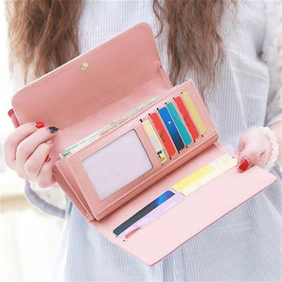 Wallet Crown Diamond Clasp Slim Organizer for Cards - WO2MEN