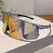 GM LUMIAS Oversized Sports Sunglasses Rimless Mirror - GD