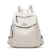 Backpack Softback with Front Zipper Compartment - Beige