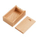 Sliding Top Jewelry Storage Box For Necklace Ring - Maple Wood