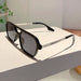Square Sunglasses with UV400 Protection Frames - Black Grey