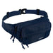 Large Waist Pack with Seven Zipper Pockets Crossbody - Navy Blue