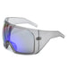 Oversized Sunglasses Shield UV400 for Cycling - GR/BL Coating
