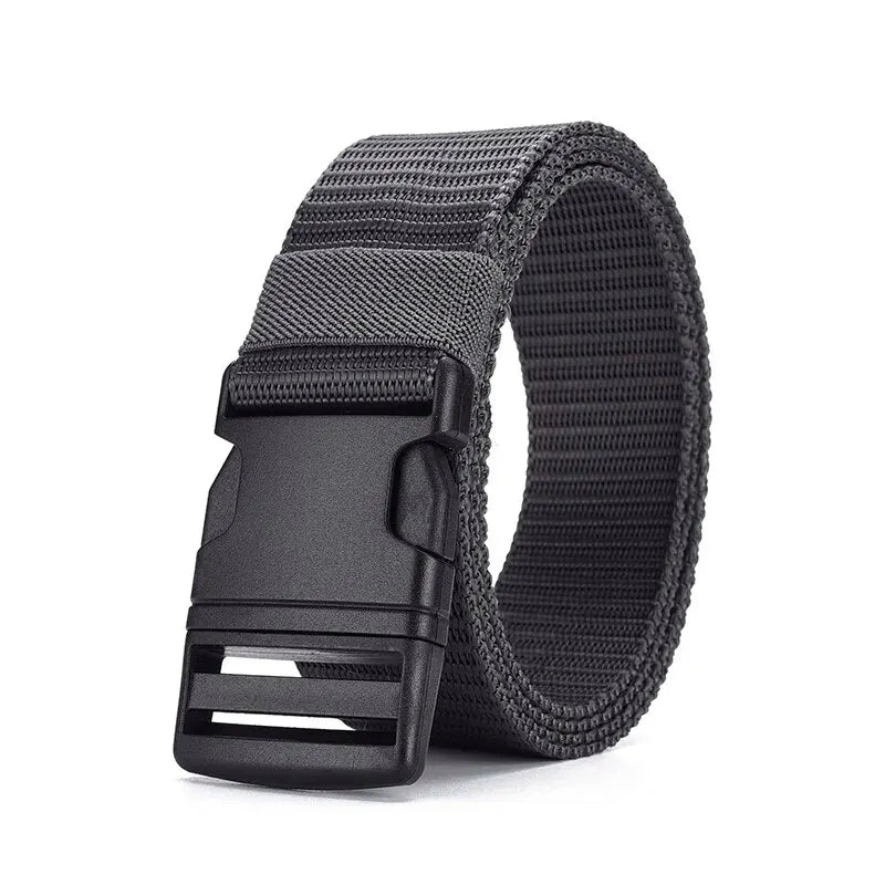 Belt With Plastic Buckle Adjustable Outdoor Tactical - Grey