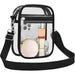 Stadium See Through Crossbody Bag for Events Security - Black