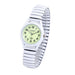 Couple Watch Set Elastic Band Stainless Steel - Female White