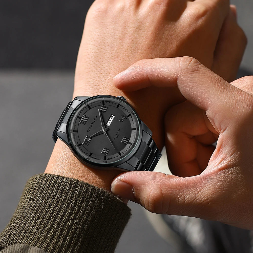 Nocturne Dial Timepiece with Date and Bold Indices