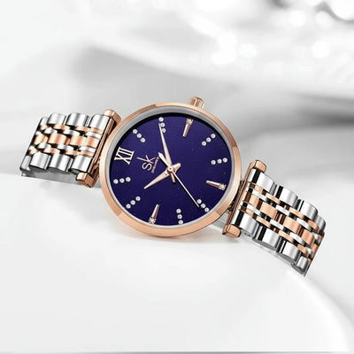 Watch Link Bracelet Timepiece With Crystal Markers Lux - WO2MEN