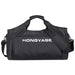 Gym Sports Duffel Bag Waterproof 20 To 35L Capacity - Black