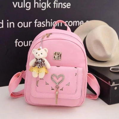 Backpack With Heart Motif and Tassel Charm Edition - WO2MEN