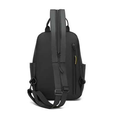 Backpack with Front Zipper Pocket And Crossbody Strap