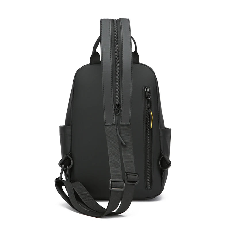 Backpack with Front Zipper Pocket And Crossbody Strap
