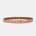 Belt With Horsebit Buckle In Classic Silhouette - Pink