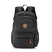 Backpack Unisex Travel School Bag with Multiple Pockets - Black