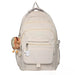 Backpack with Laptop Compartment Front Pocket - Beige