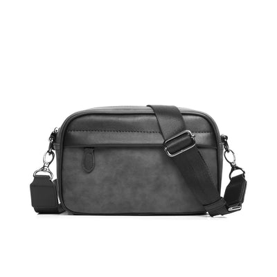 Crossbody Bag with Front Zip Pocket and Strap