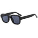 Retro Square Sunglasses UV400 Classic Frame Design - Black Grey