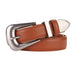 Belt with Classic Buckle for Everyday Wear And Dress - Brown V2
