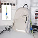 Crossbody Bag Nylon with front pocket everyday carry - White Strap Pendant