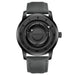 Planet Design Floating Magnetic Pointer Watch - Black Leather