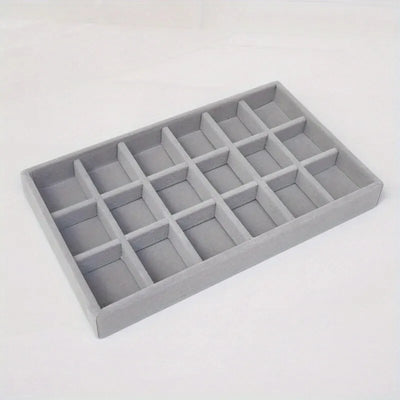 Jewelry Display Tray with Compartments for Rings